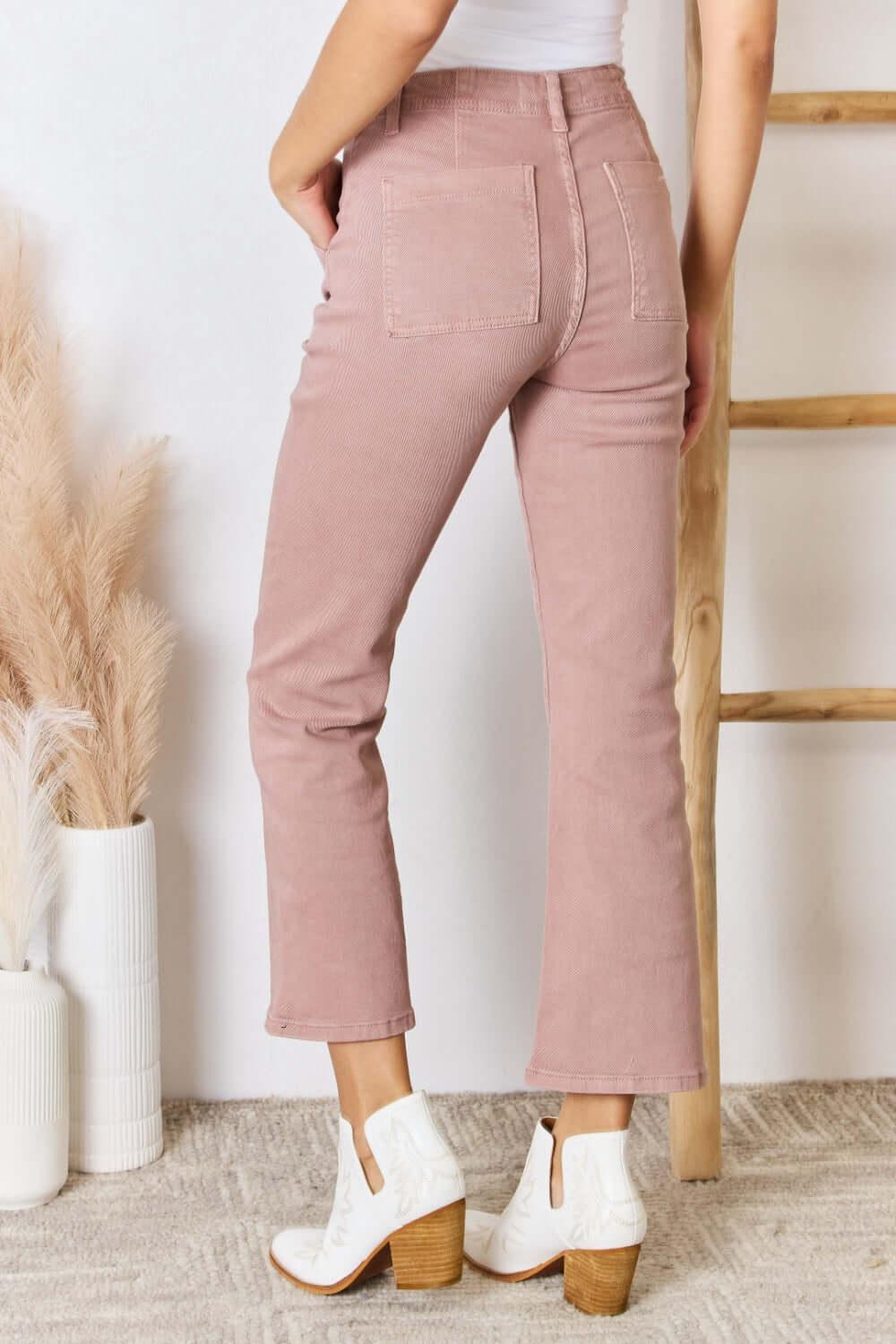 RISEN Full Size High Rise Ankle Flare Jeans - Clothes For Her Online Store