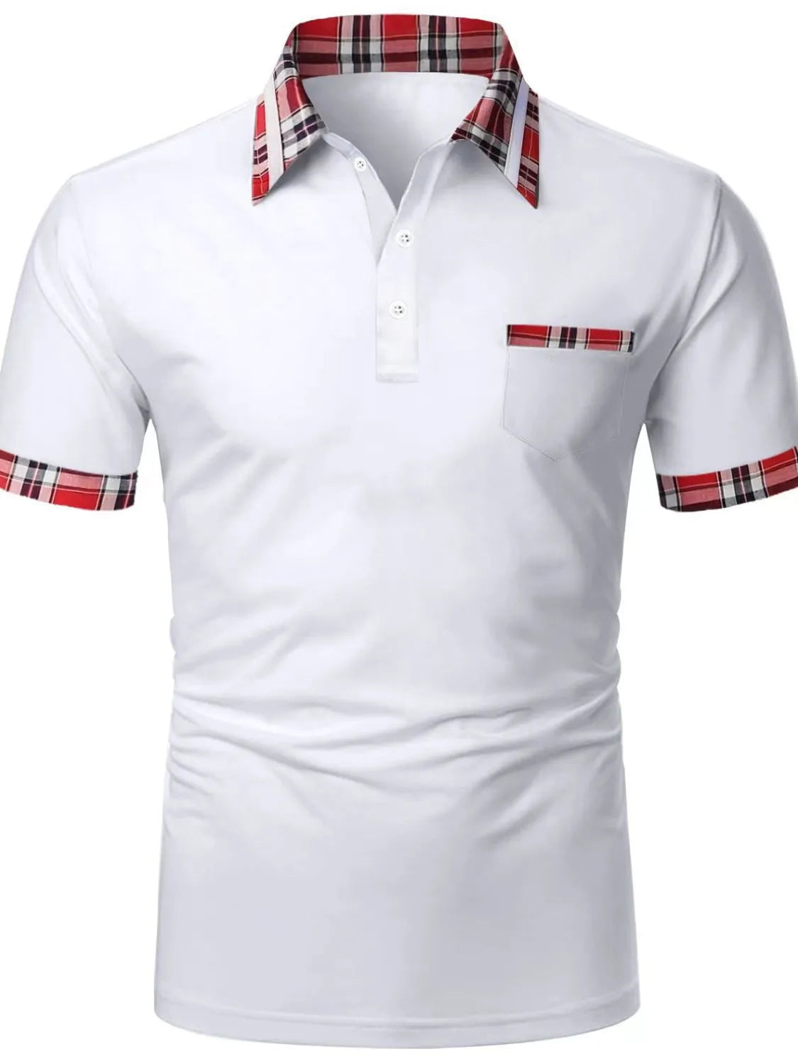 Men's Full Size Collared Neck Short Sleeve Polo Plus Size