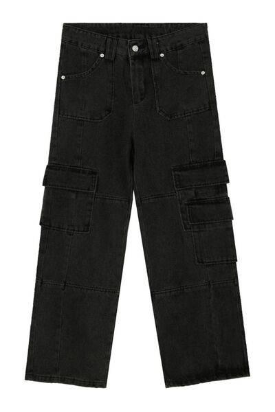 Baggy Jeans with Cargo Pockets - Clothes For Her Online Store