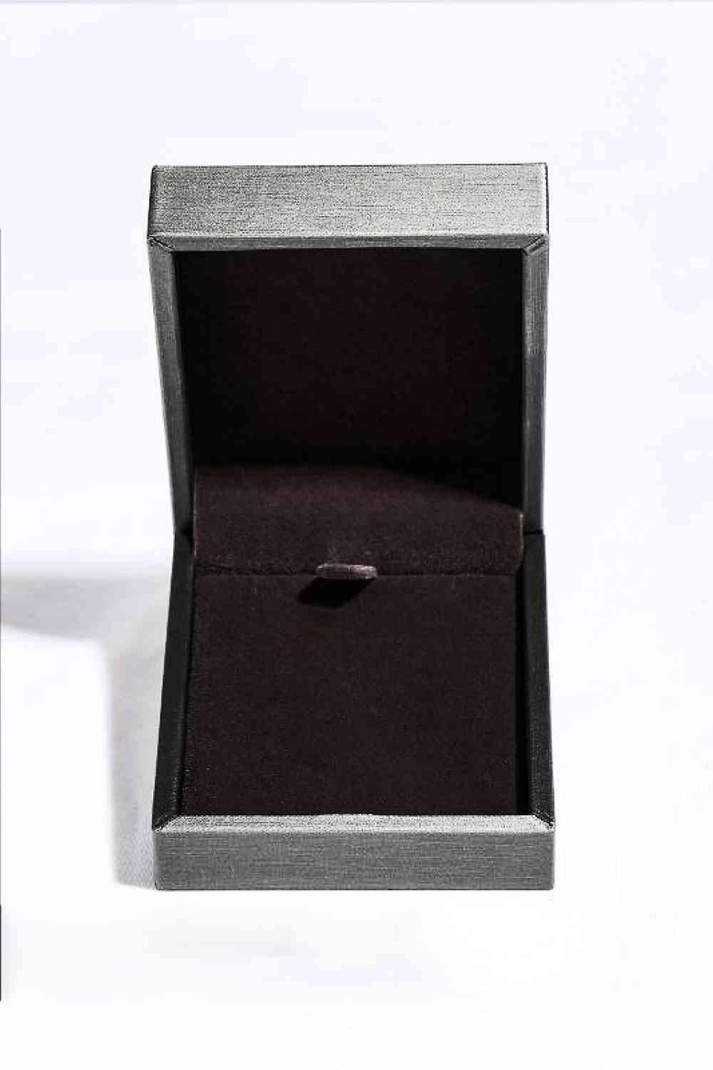 Two-Tone 1 Carat Moissanite Round Pendant Necklace - Clothes For Her Online Store