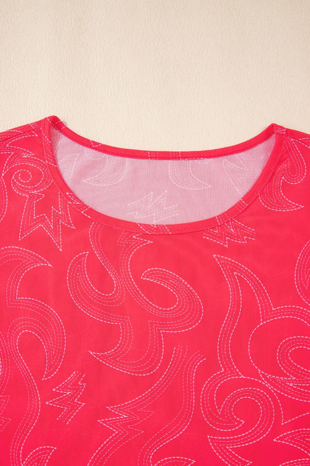 Round Neck Short Sleeve T-Shirt - Clothes For Her Online Store
