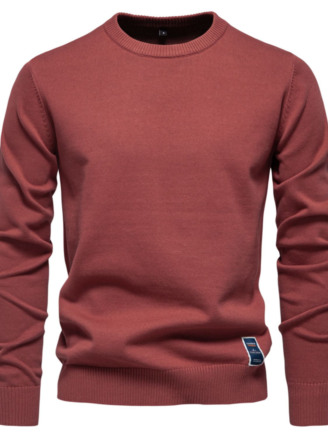 Men's Round Neck Long Sleeve Sweater - Clothes For Her Online Store