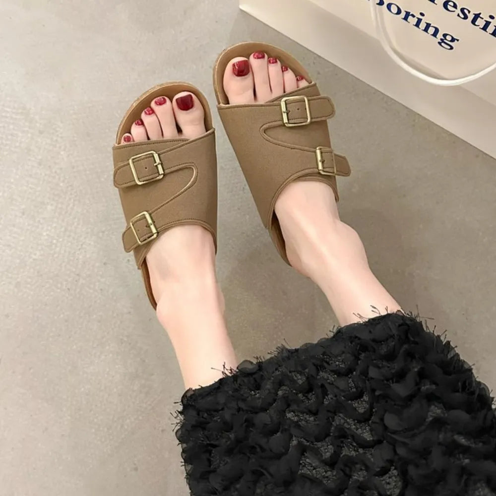 Round Toe Flats Sandals