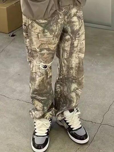 Men's Twig Camouflage Cargo Jeans - Clothes For Her Online Store