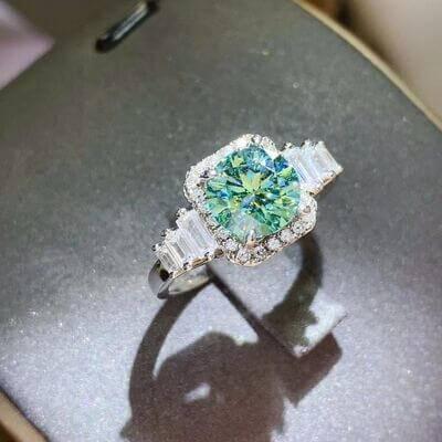 3 Carat Moissanite 925 Sterling Silver Ring - Clothes For Her Online Store