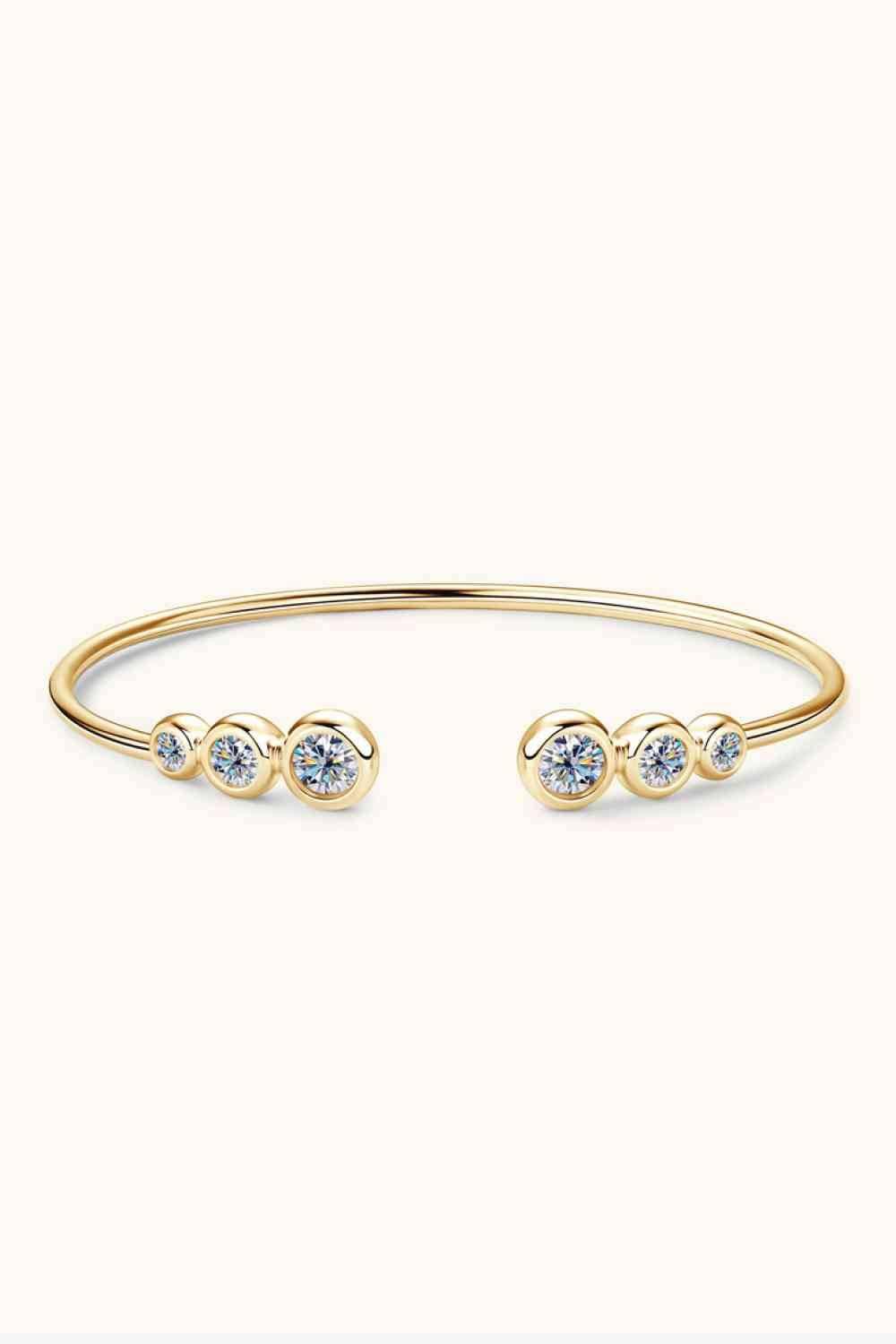 1.8 Carat Moissanite 925 Sterling Silver Bracelet - Clothes For Her Online Store