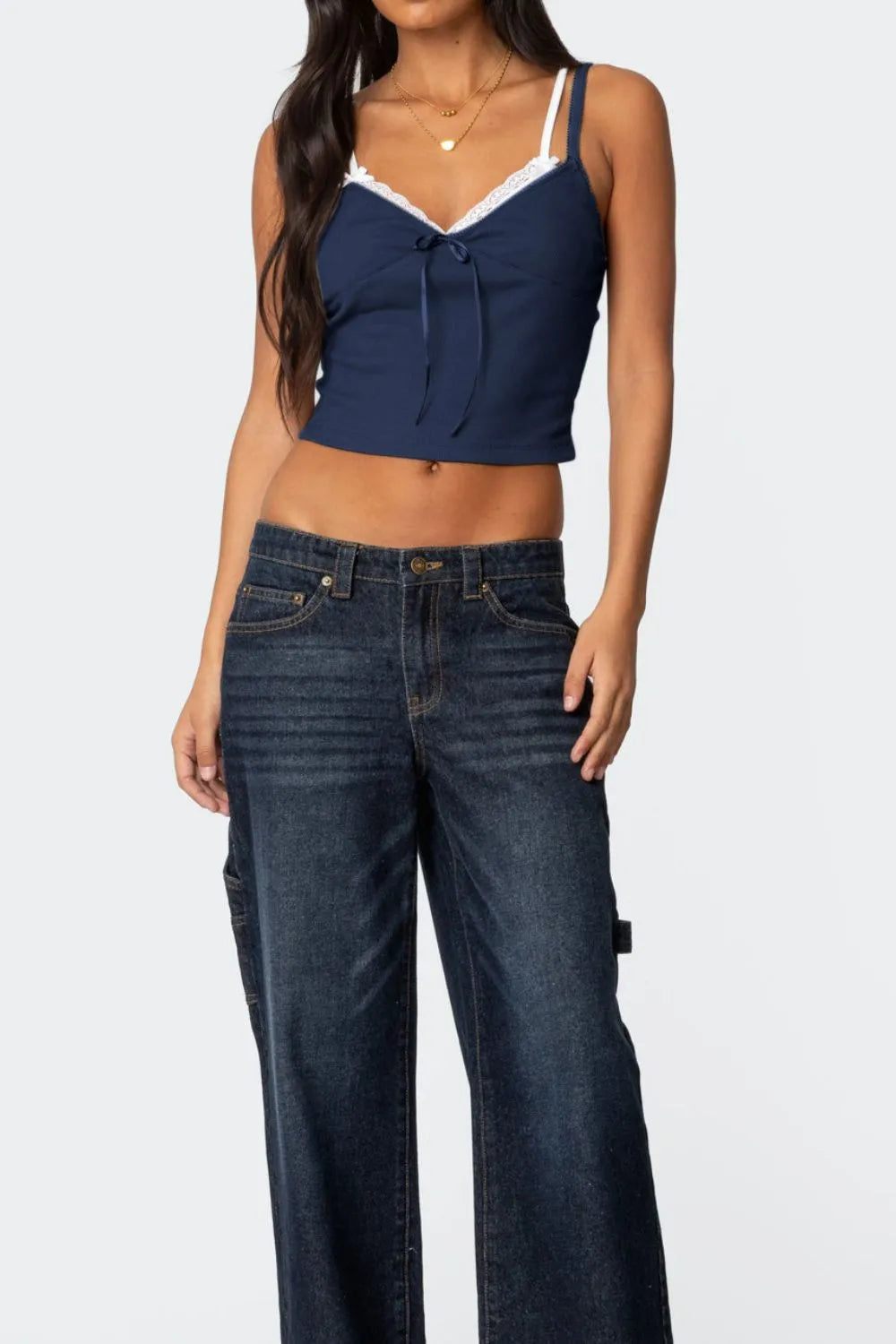 Lace Detail V-Neck Cami