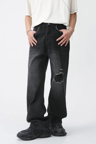 Distressed Mid Rise Men's Jeans - Clothes For Her Online Store