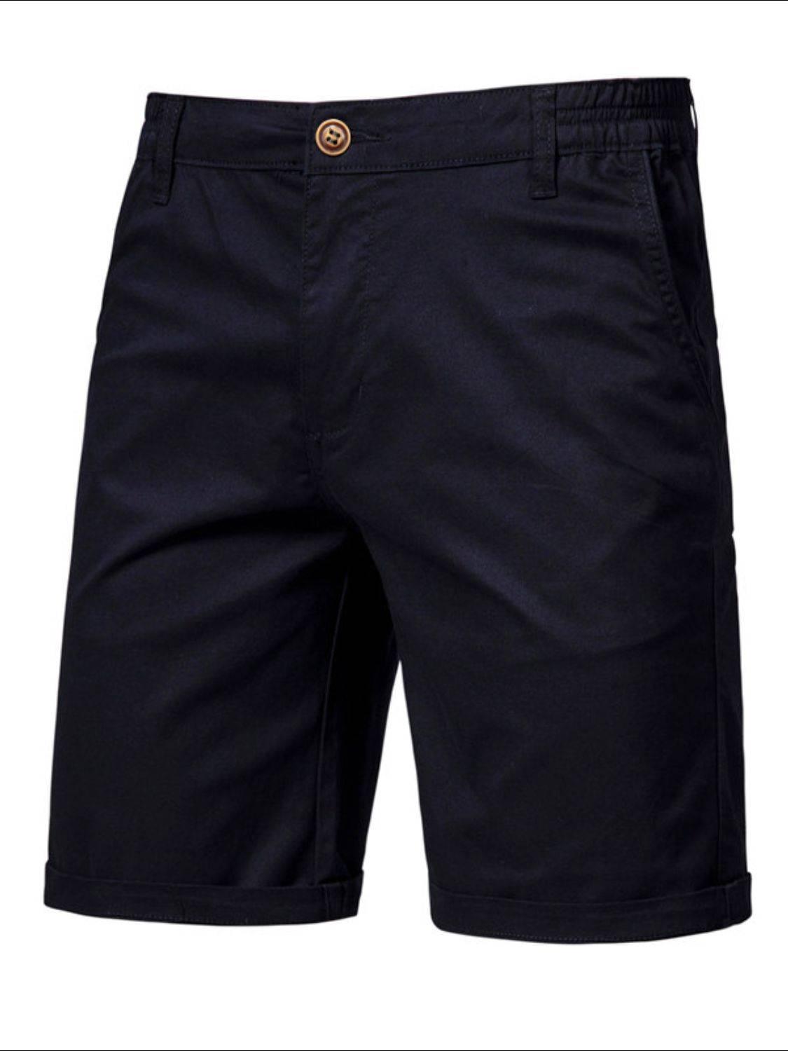 Men's Elastic Waist Shorts with Pockets - Clothes For Her Online Store