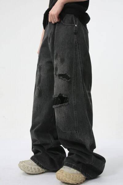 Distressed Jeans with Pockets - Clothes For Her Online Store