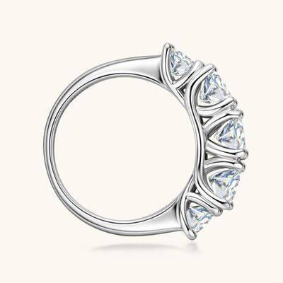 3.6 Carat Moissanite 925 Sterling Silver Ring - Clothes For Her Online Store