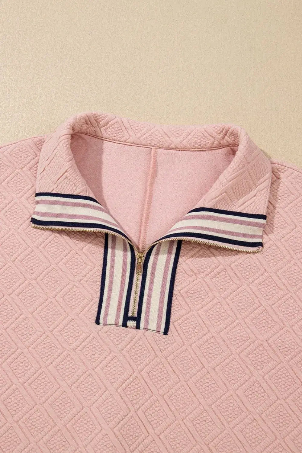 Half Zip Half Sleeve Top and Skirt Set - Clothes For Her Online Store