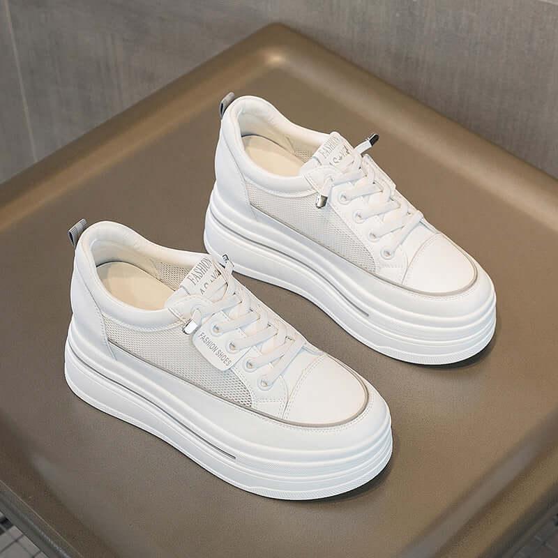 Round toe Chunky Platform Sneakers - Clothes For Her Online Store