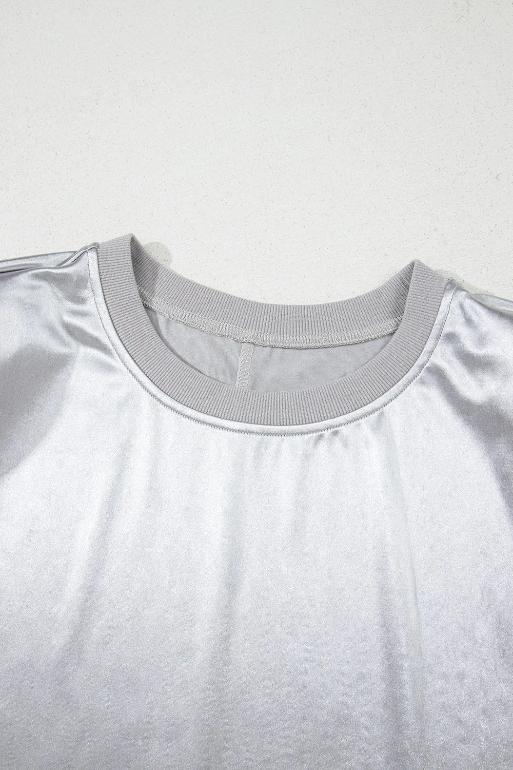 Round Neck Satin Tank Top