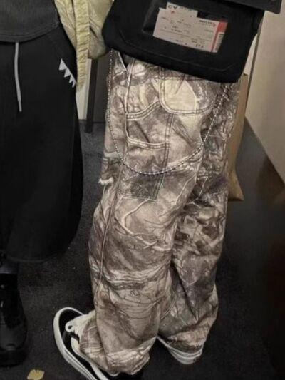 Men's Twig Camouflage Distressed Jeans - Clothes For Her Online Store