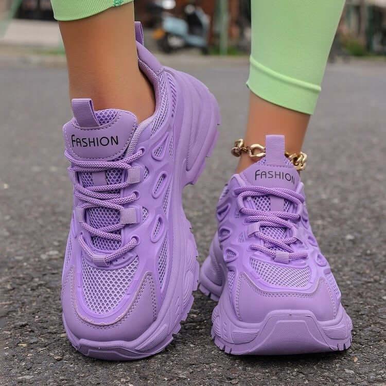 Round Toe Platform Mesh Athletic - Clothes For Her Online Store