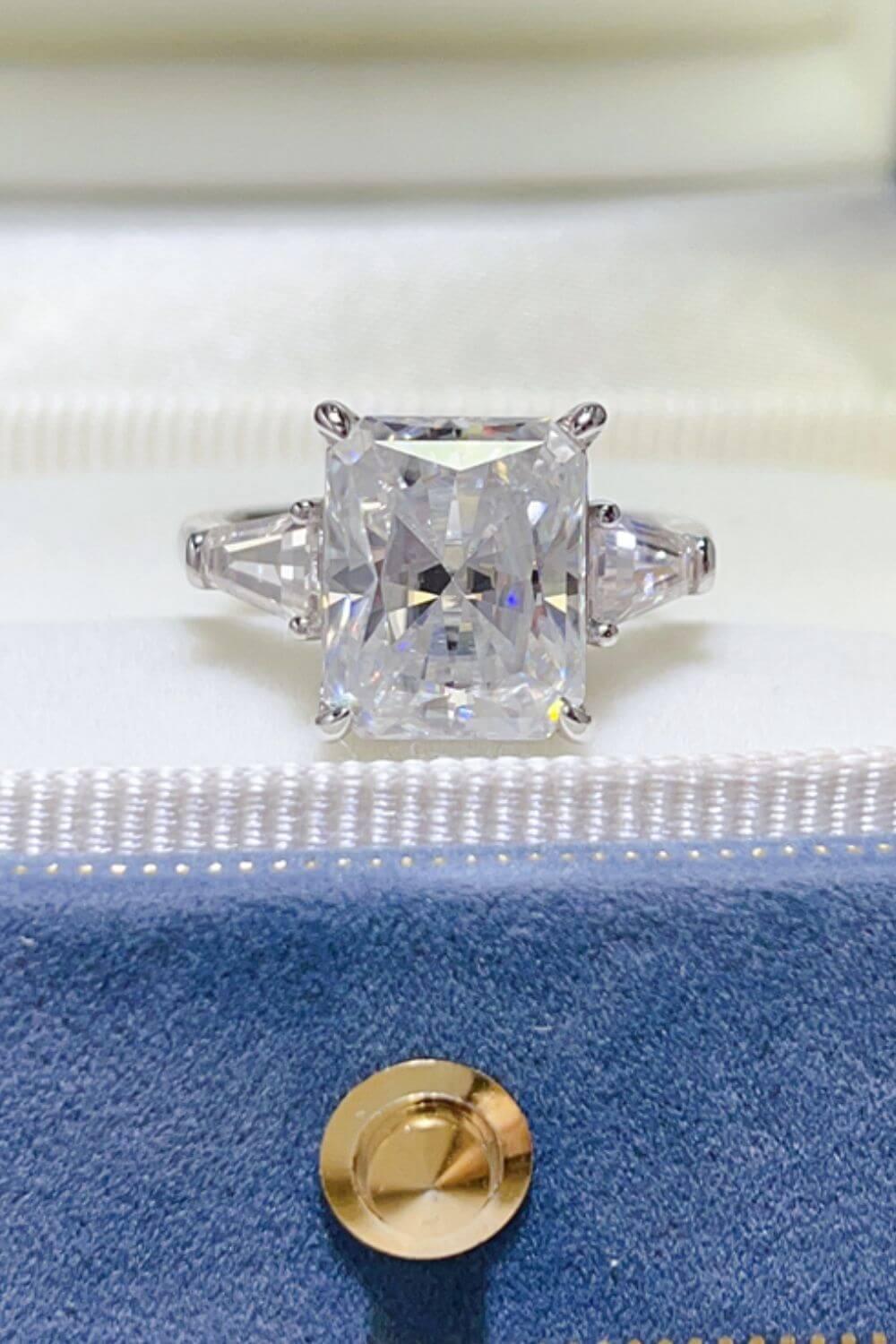 5 Carat Moissanite 925 Sterling Silver Ring - Clothes For Her Online Store