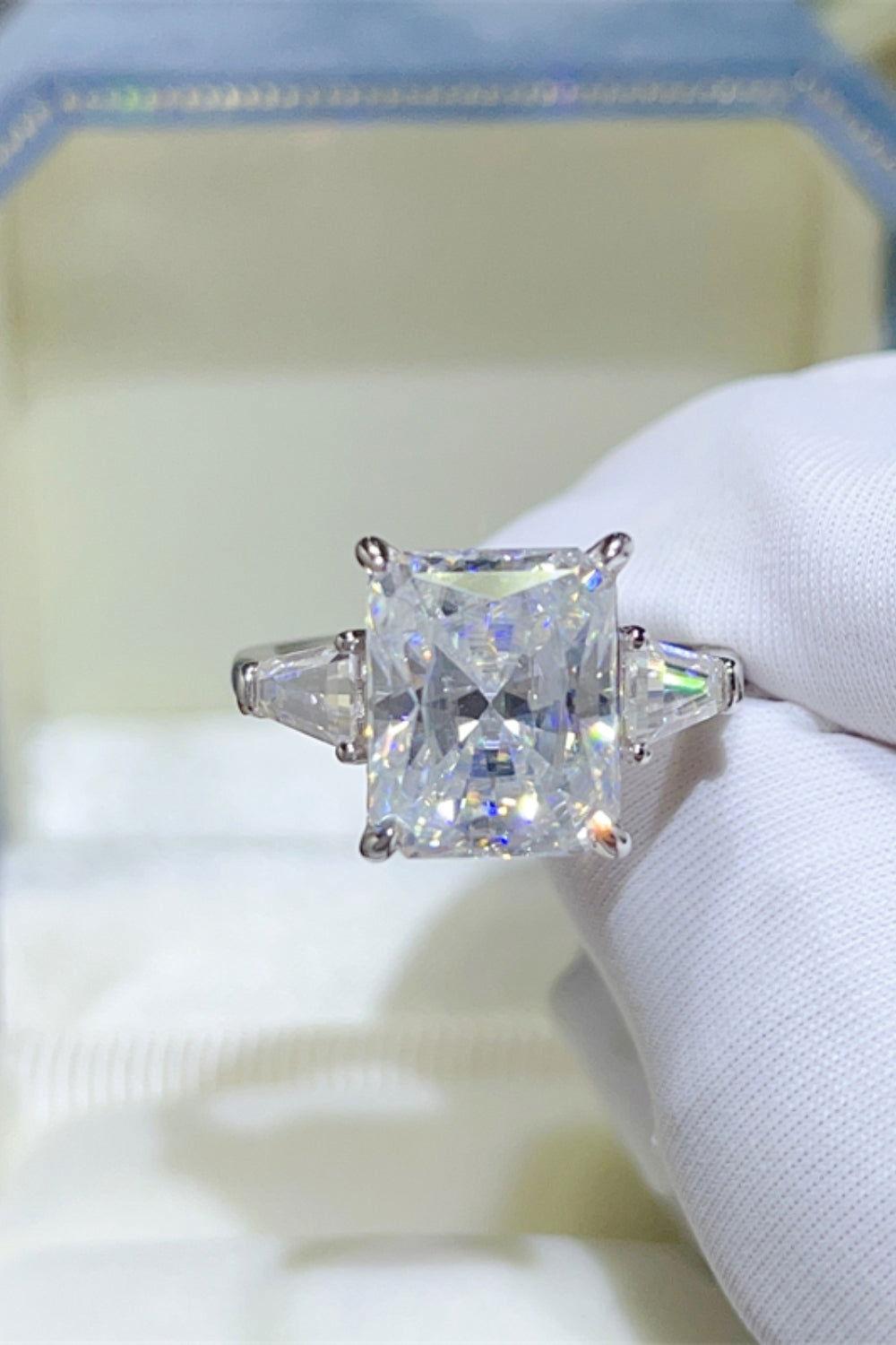 5 Carat Moissanite 925 Sterling Silver Ring - Clothes For Her Online Store