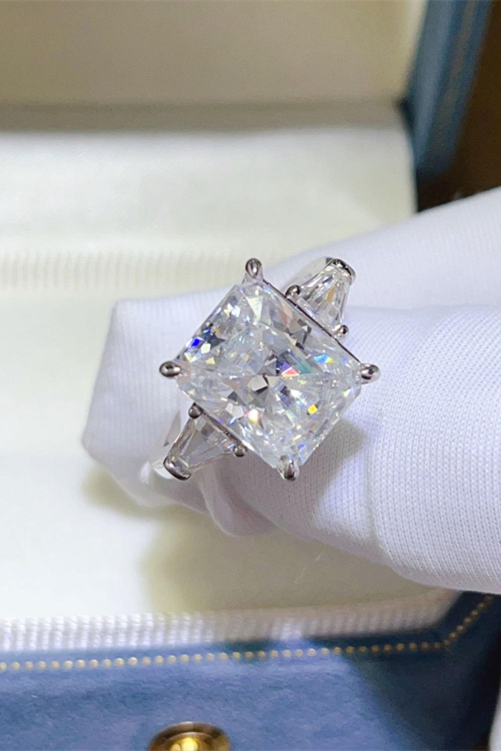5 Carat Moissanite 925 Sterling Silver Ring - Clothes For Her Online Store