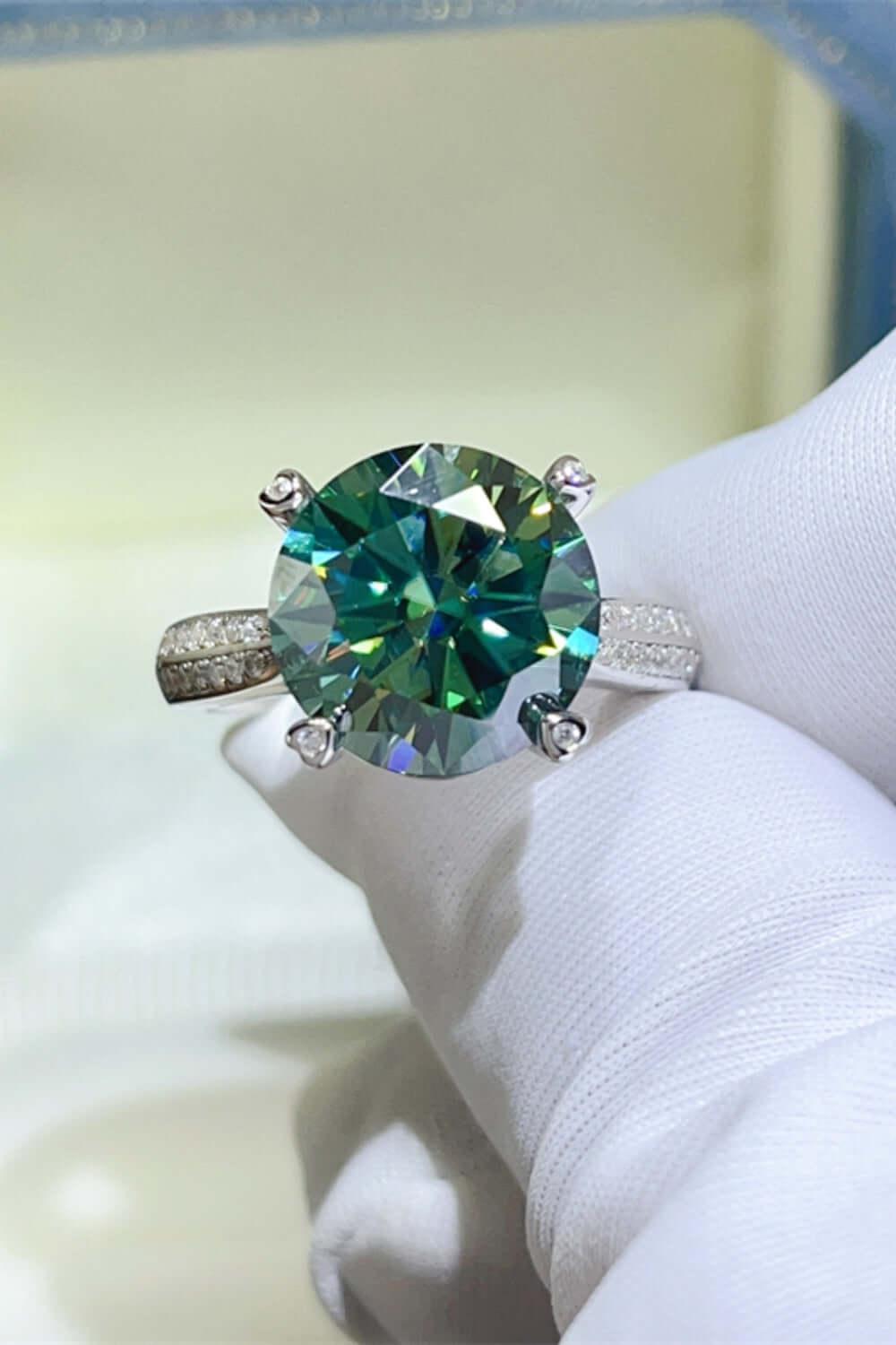 5 Carat Moissanite 925 Sterling Silver Ring - Clothes For Her Online Store