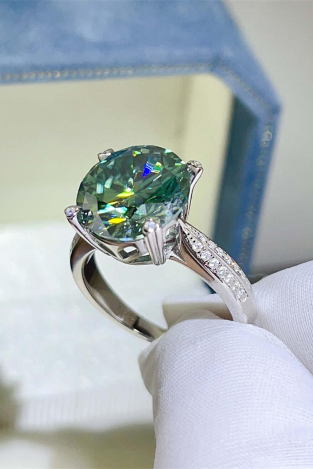 5 Carat Moissanite 925 Sterling Silver Ring - Clothes For Her Online Store