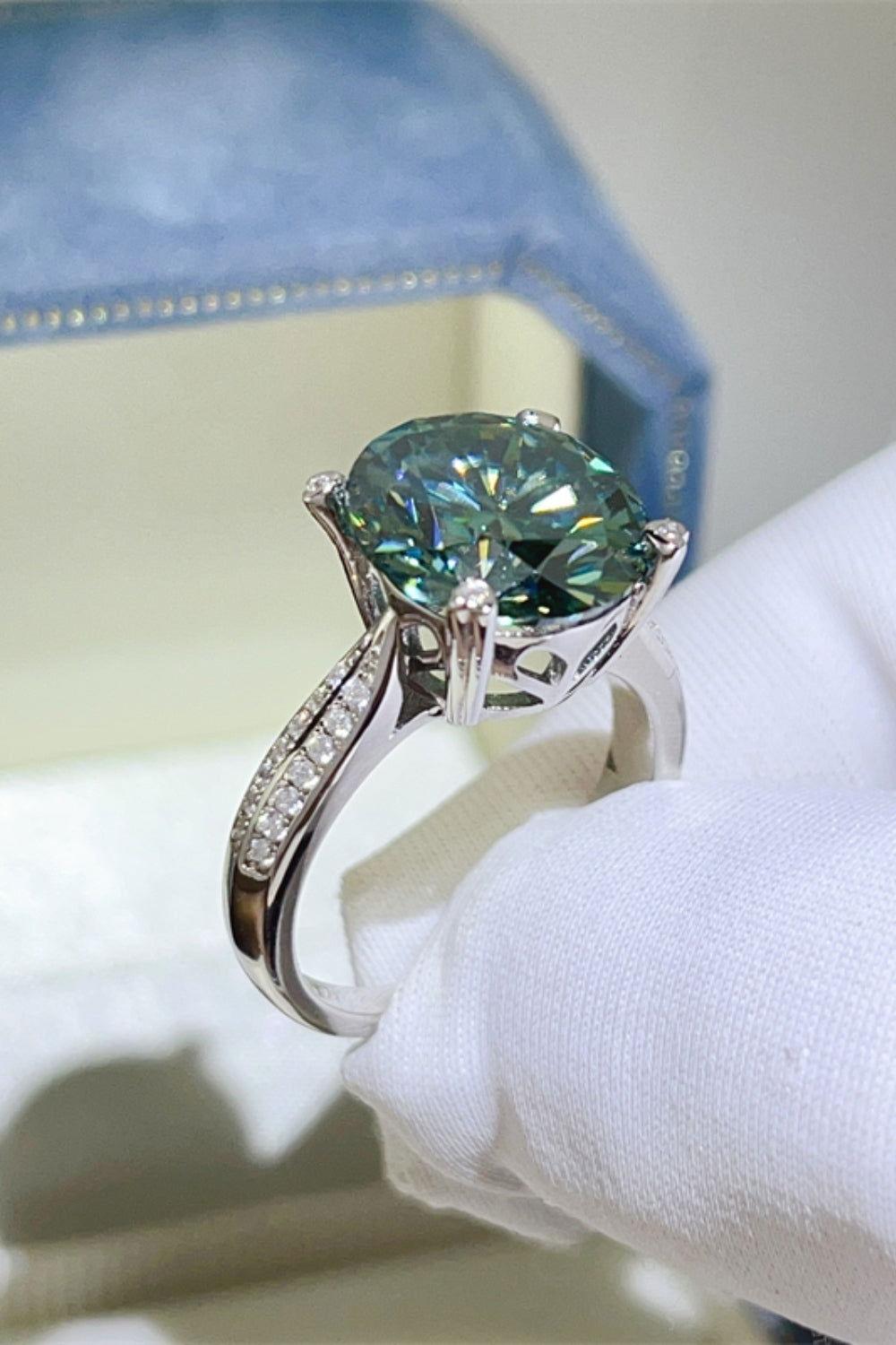 5 Carat Moissanite 925 Sterling Silver Ring - Clothes For Her Online Store