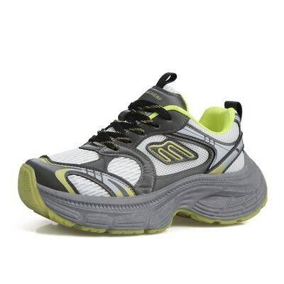 Letter Lace-Up Round Toe Athletic Shoes - Clothes For Her Online Store