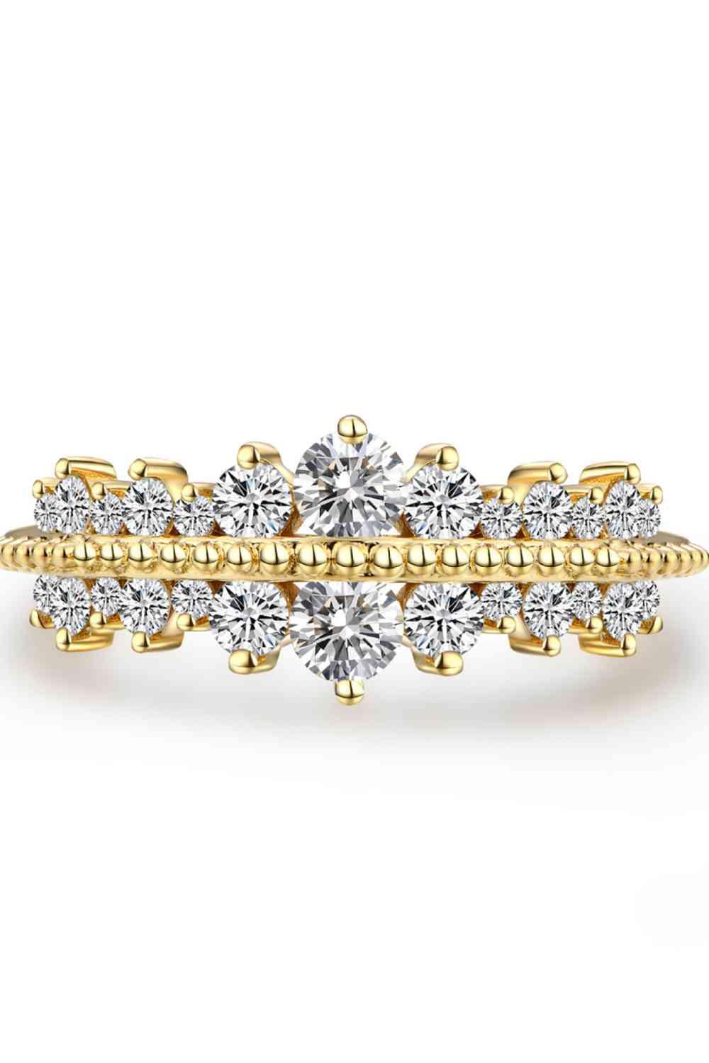 Moissanite 925 Sterling Silver Ring - Clothes For Her Online Store