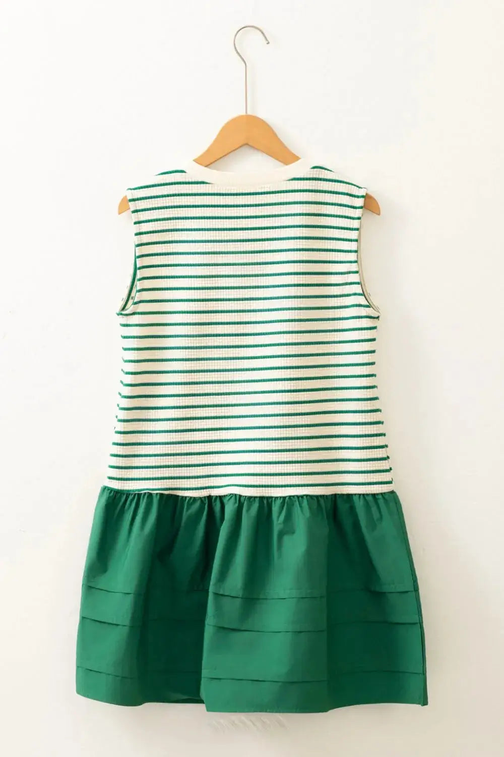 Stripe Woven Sleeveless Mini Dress - Clothes For Her Online Store