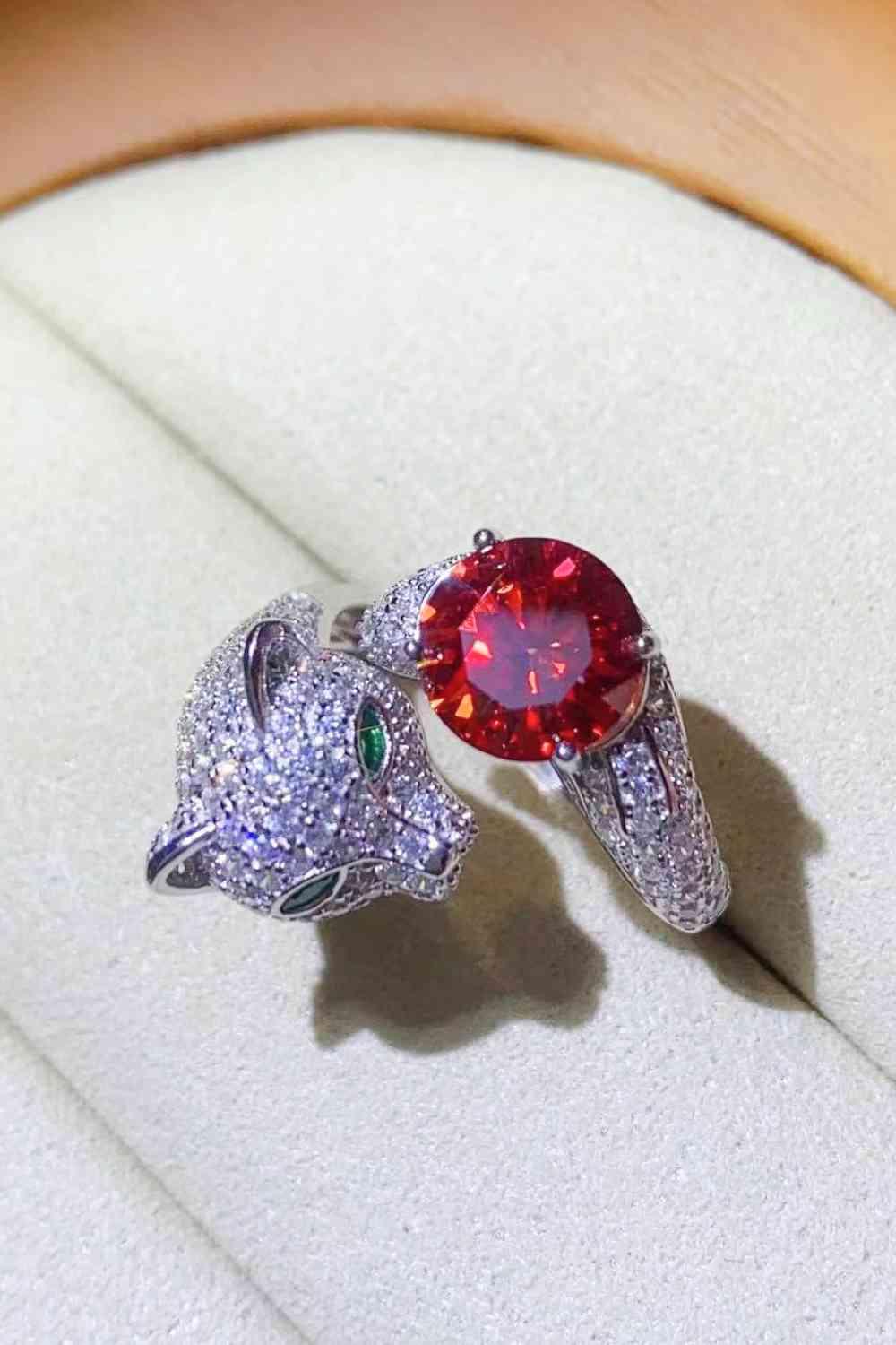 2 Carat Moissanite Adjustable Animal Ring - Clothes For Her Online Store