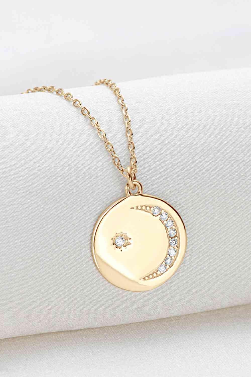 Moissanite Round Pendant Necklace - Clothes For Her Online Store