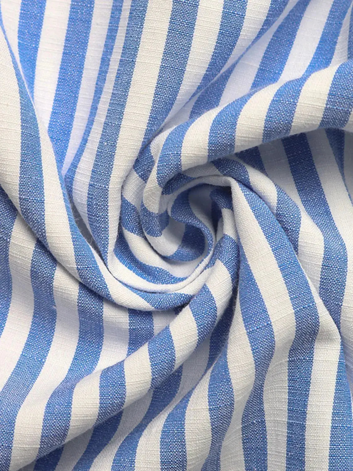 Striped Half Sleeve Mini Shirt Dress - Clothes For Her Online Store