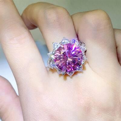 10 Carat Moissanite Zircon 925 Sterling Silver Ring - Clothes For Her Online Store