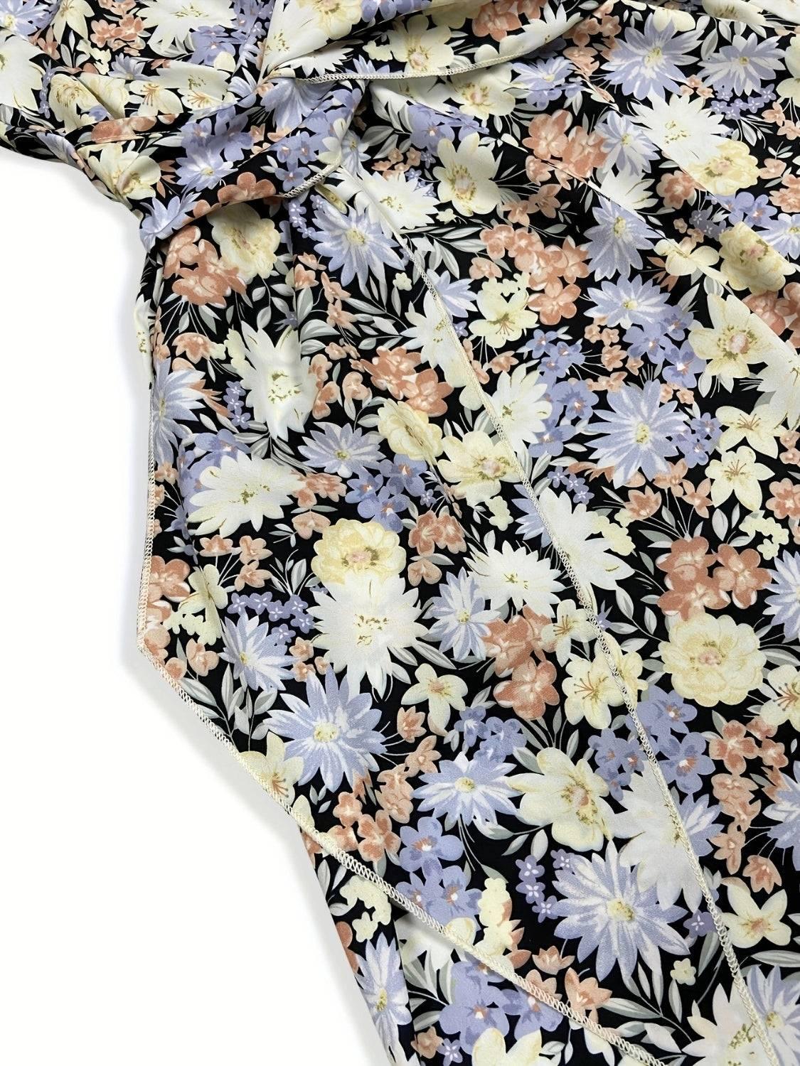 Floral Sleeveless Midi Dress - Clothes For Her Online Store