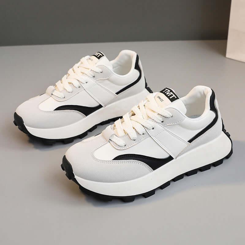 Contrast Round Toe Platform Athletic - Clothes For Her Online Store