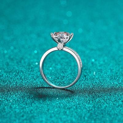 3 Carat Moissanite 925 Sterling Silver Ring - Clothes For Her Online Store