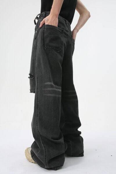 Distressed Jeans with Pockets - Clothes For Her Online Store