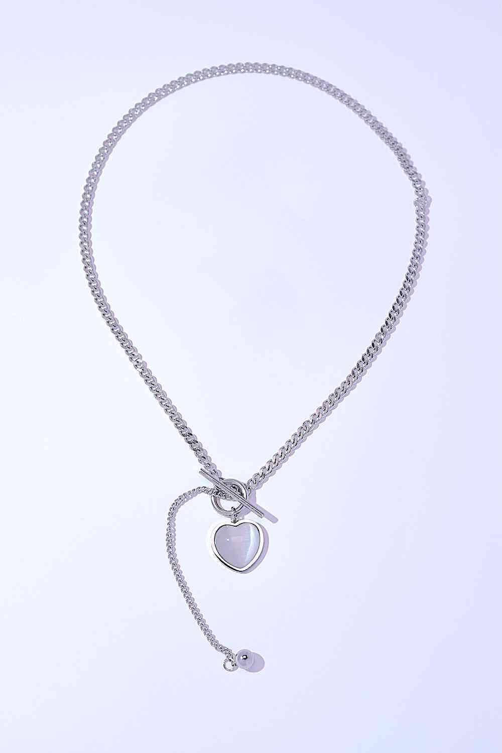 Titanium Steel Heart Necklace - Clothes For Her Online Store