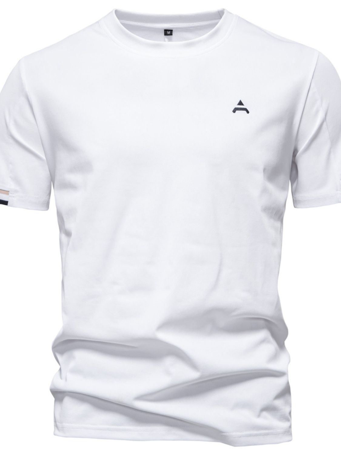 Men's Embroidered Round Neck T-Shirt - Clothes For Her Online Store