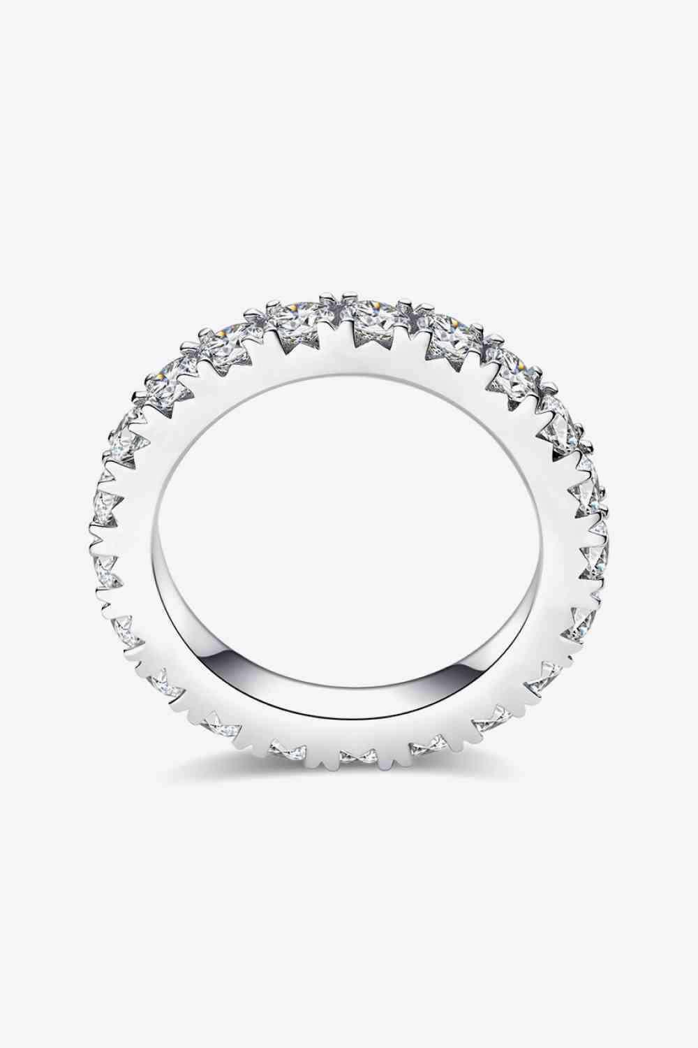 Adored 2.3 Carat Moissanite 925 Sterling Silver Eternity Ring - Clothes For Her Online Store