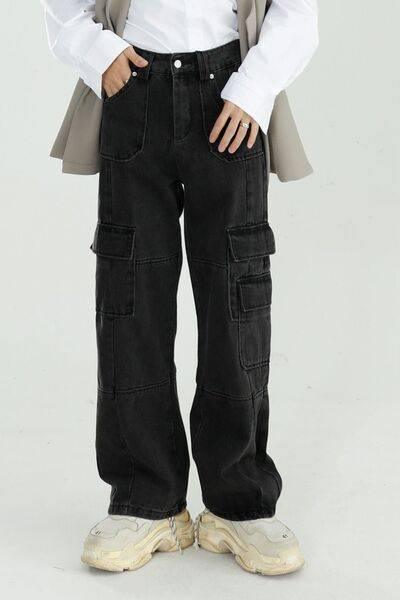 Baggy Jeans with Cargo Pockets - Clothes For Her Online Store