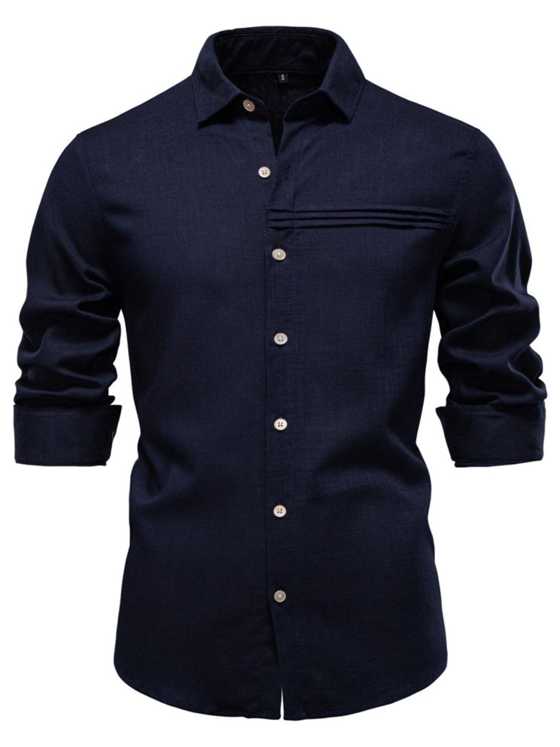 Men's Button Down Collared Neck Shirt - Clothes For Her Online Store