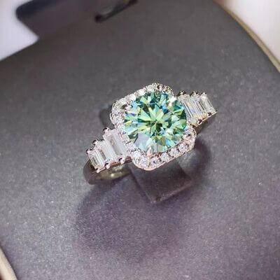 3 Carat Moissanite 925 Sterling Silver Ring - Clothes For Her Online Store