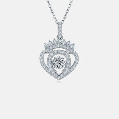 Moissanite 925 Sterling Silver Necklace - Clothes For Her Online Store