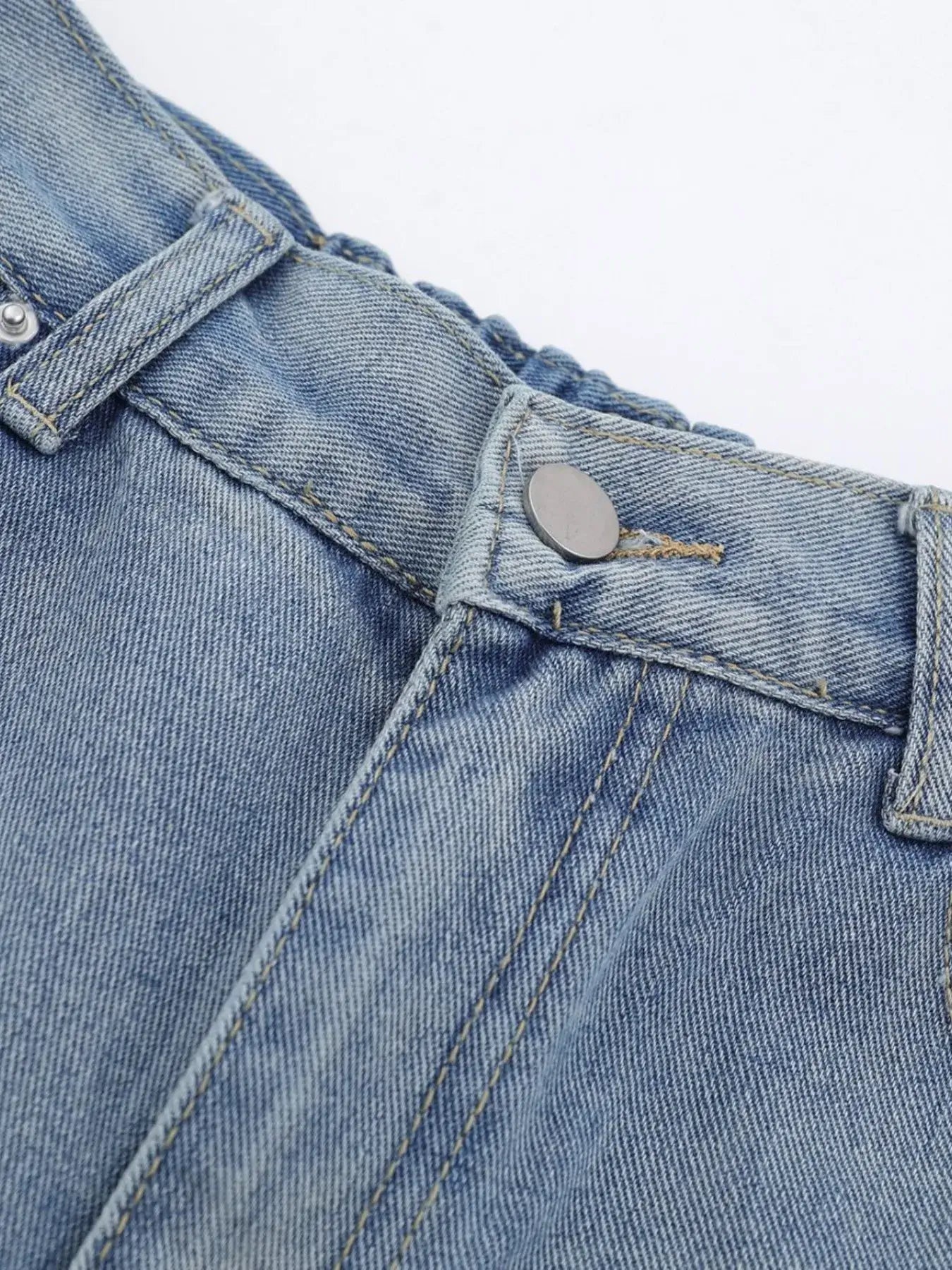 Men's High-Waist Wide Leg Relaxed Fit Jeans