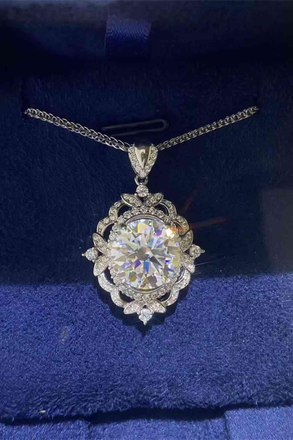 5 Carat Moissanite 925 Sterling Silver Necklace - Clothes For Her Online Store