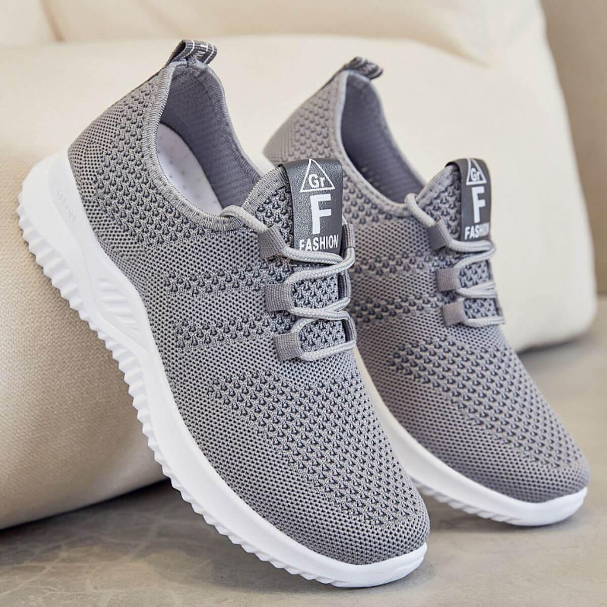 Breathable Mesh Lace Up Athletic - Clothes For Her Online Store