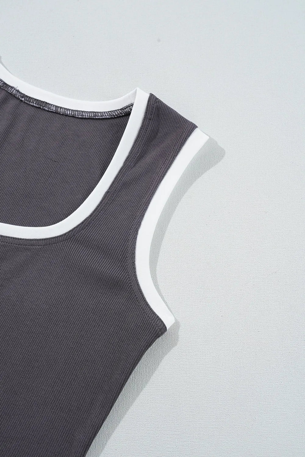 Square Neck Wide Strap Tank