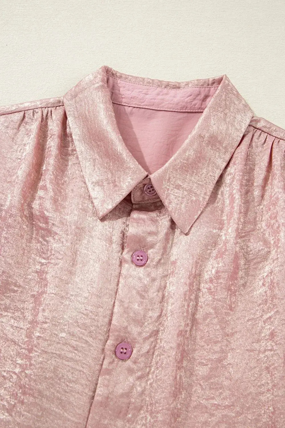 Button Down Short Sleeve Shirt - Clothes For Her Online Store