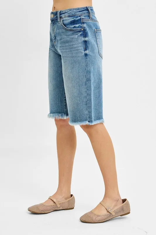 RISEN Tummy Control Mid Rise Fit Bermuda